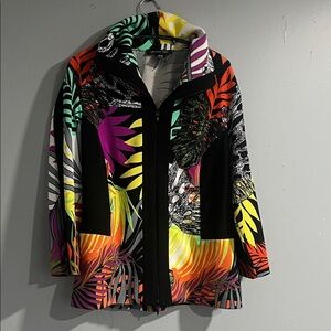 Vibrant Multicolor Women's Blazer Michael Tyler Medium